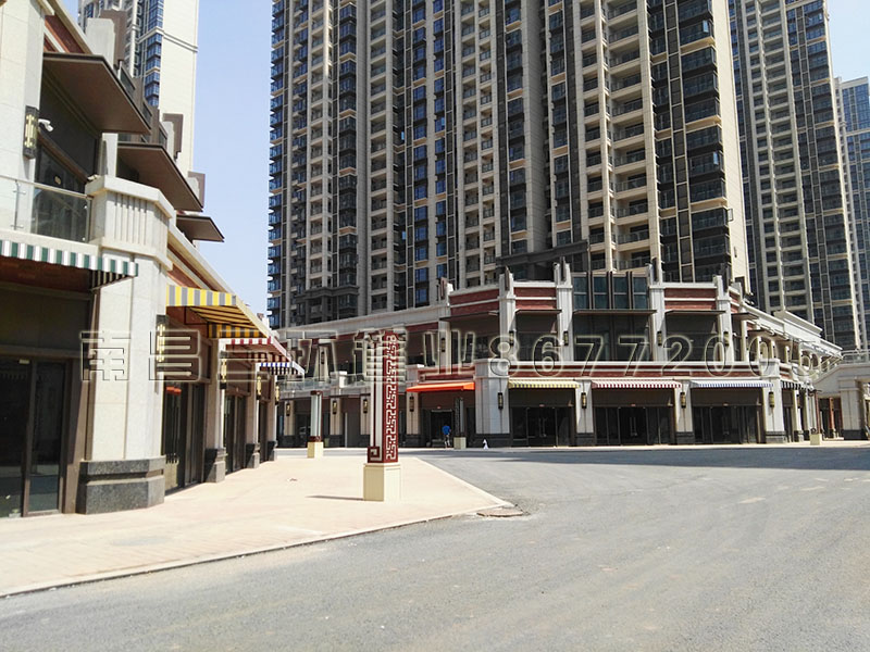 九龍湖萬達(dá)文化旅游城N區(qū)裝飾遮陽篷